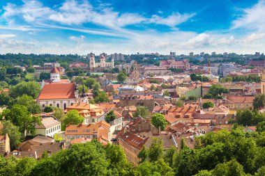 Vilnius cityscape Litvanya