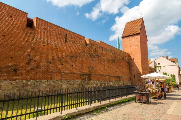 Wall of medieval fortress in Riga — Stock Photo, Image