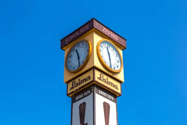 Часы Laima в Риге — стоковое фото