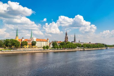riga'nın panoramik manzarasını