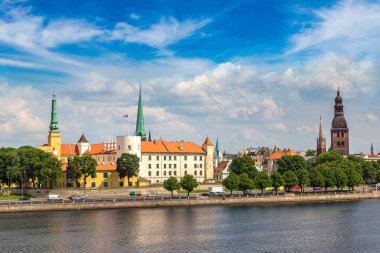 riga'nın panoramik manzarasını