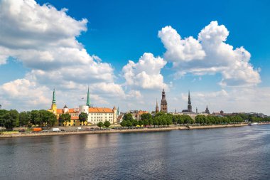 riga'nın panoramik manzarasını