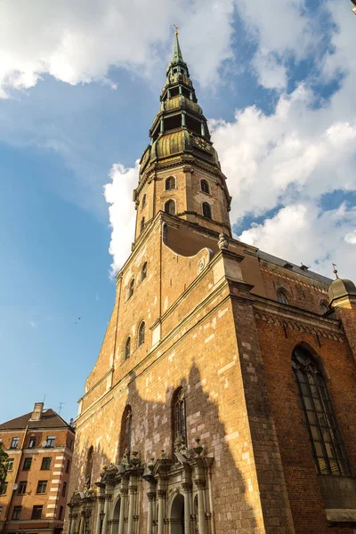 Церковь Святого Петра в Риге — стоковое фото