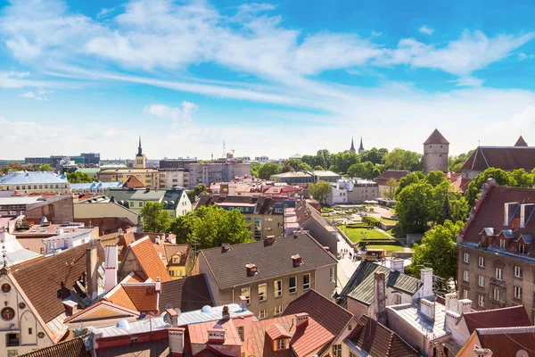 Вид с воздуха на Таллин — стоковое фото