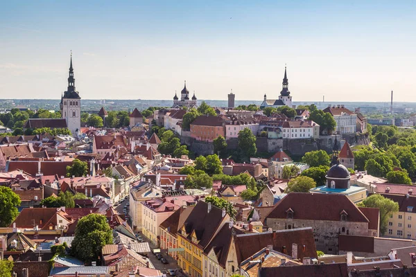 Tallin i wzgórza Toompea — Zdjęcie stockowe