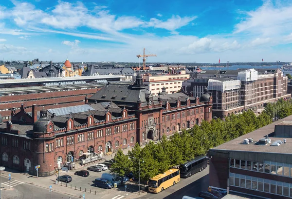 赫尔辛基的鸟瞰图 — 图库照片
