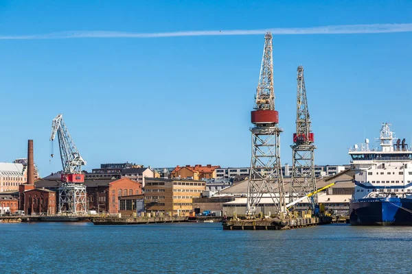 Cargo port in Helsinki — Stock Photo, Image