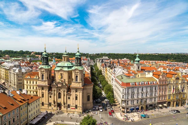 Panoramiczny widok na Pragę — Zdjęcie stockowe