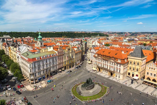 Panoramiczny widok na Pragę — Zdjęcie stockowe