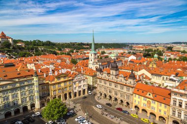 Prag'ın güzel manzarasını