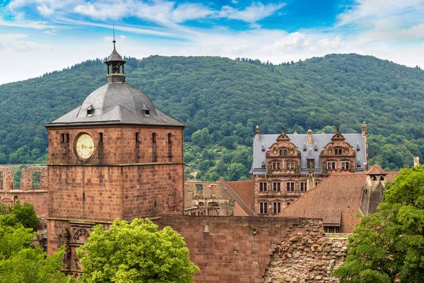 Panoramatický letecký pohled na Heidelberg — Stock fotografie