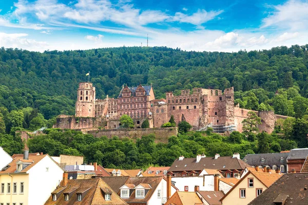 Heidelberg a zřícenina hradu — Stock fotografie