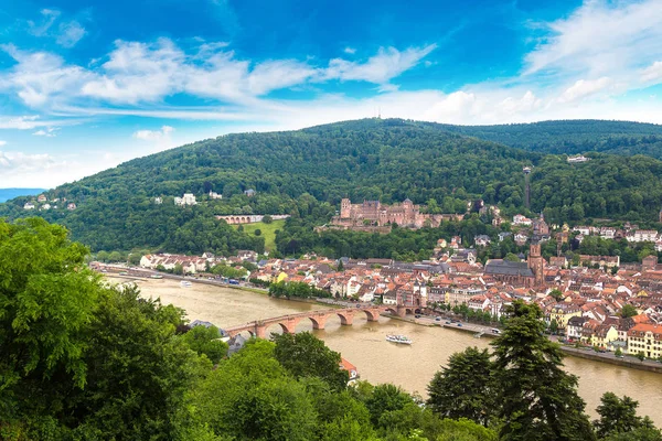 Vue aérienne panoramique de Heidelberg — Photo