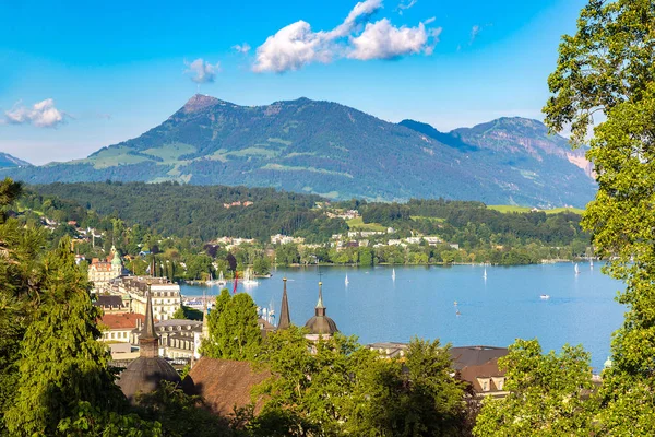 Pemandangan panorama Lucerne — Stok Foto