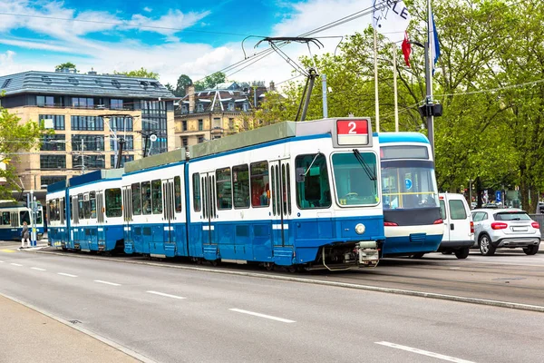 Stadens spårvagn i Zürich — Stockfoto