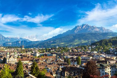 Lucerne panoramik havadan görünümü