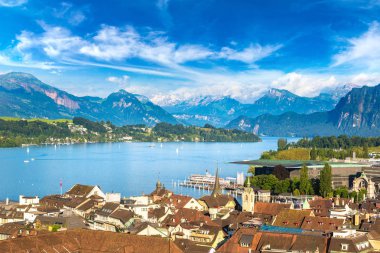 Lucerne panoramik havadan görünümü