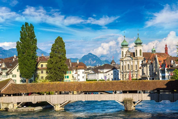 Historické centrum Lucern — Stock fotografie