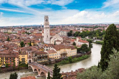 verona'nın panoramik manzarasını