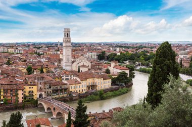verona'nın panoramik manzarasını