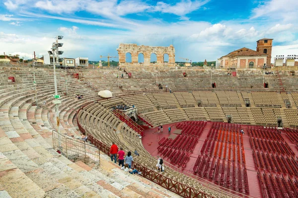Römisches Amphitheater in Verona — Stockfoto