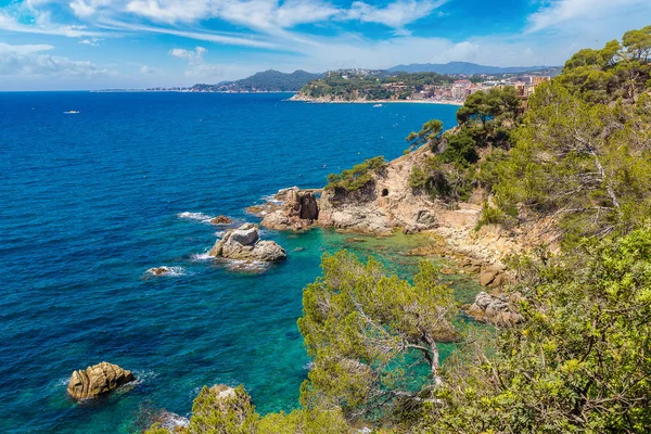 Küste von lloret de mar — Stockfoto