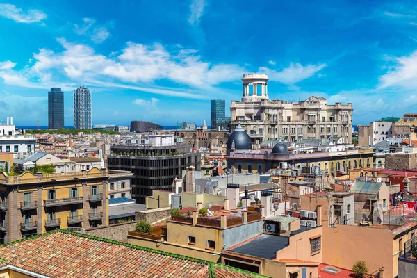 Vista aérea panorâmica de Barcelona — Fotografia de Stock