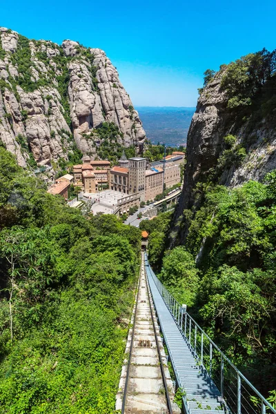 Ferrocarril funicular Montserrat —  Fotos de Stock