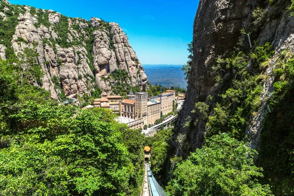 Ferrovia funicular de Montserrat — Fotografia de Stock