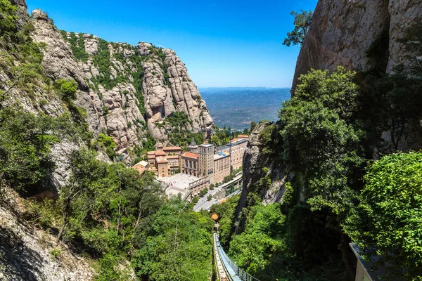 Ferrovia funicolare di Montserrat — Foto Stock