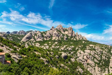 Montserrat mountains in Spain clipart