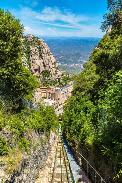 Ferrocarril funicular Montserrat —  Fotos de Stock