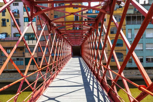 Eiffel bridge in girona — Stockfoto