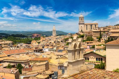 Girona panoramik manzaralı