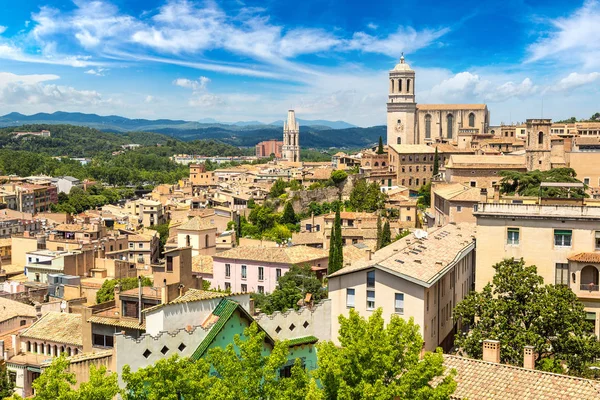 Panoramablick auf Girona — Stockfoto