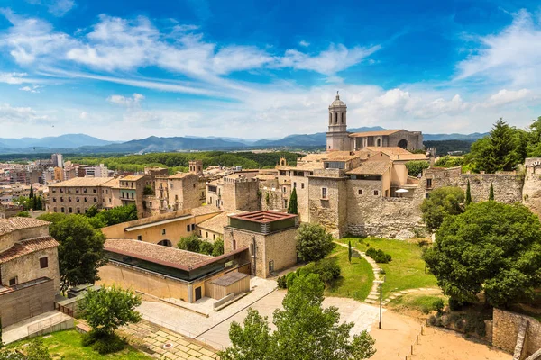 Panoramablick auf Girona — Stockfoto