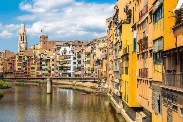 Casas Coloridas en Girona — Foto de Stock