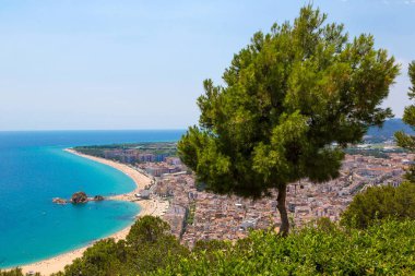 Blanes panoramik manzaralı