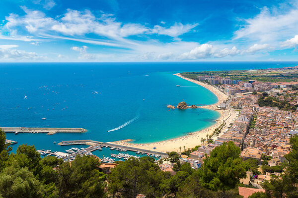 Panoramic view of Blanes