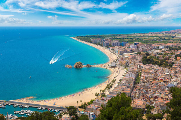 Panoramic view of Blanes