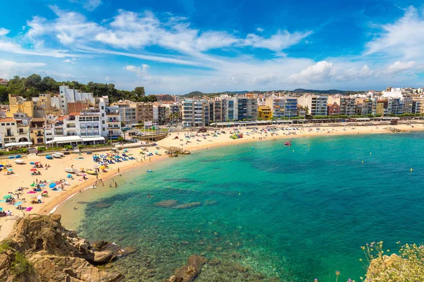 Blanes Beach'te Costa Brava