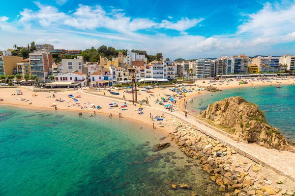 Blanes Beach'te Costa Brava