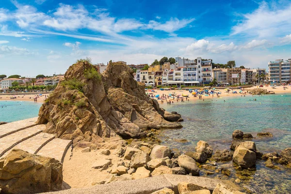 Blanes Beach'te Costa Brava