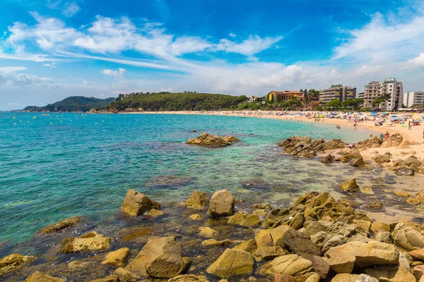 Lloret de Mar 'da plaj — Stok fotoğraf