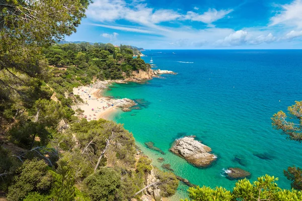 Stenen op de kust van Lloret de Mar — Stockfoto