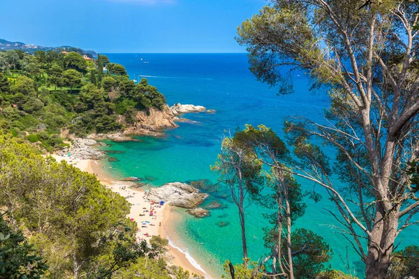 Stenen op de kust van Lloret de Mar — Stockfoto