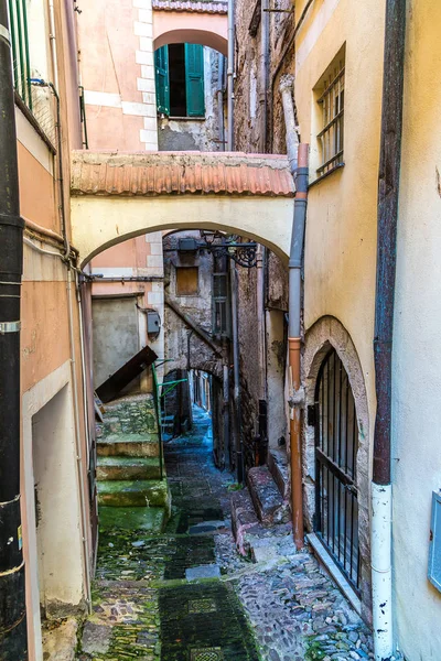Středověké ulice v San Remo — Stock fotografie