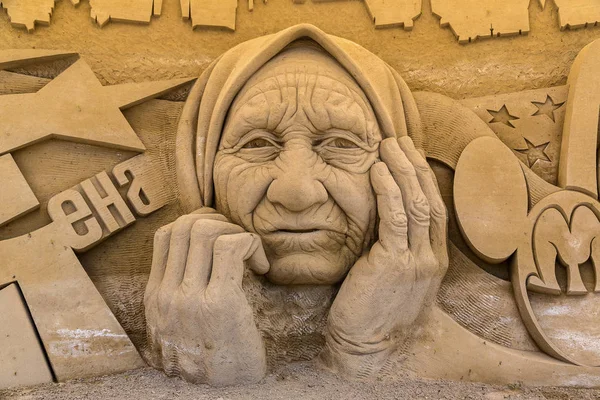 Esculturas de areia em Lido di Jesolo — Fotografia de Stock