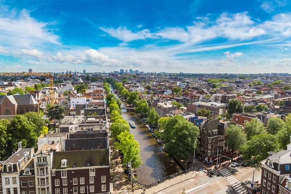 amsterdam'ın panoramik manzarasını