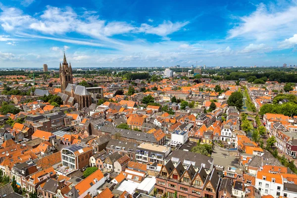Panoramic view of Delft — Stock Photo, Image